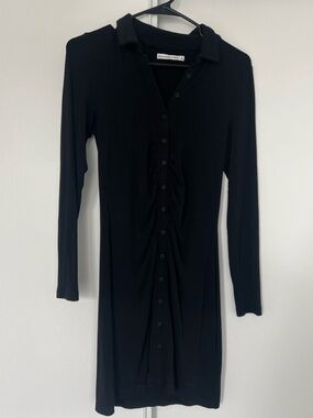 Abercrombie & Fitch Button-Front Knit Dress